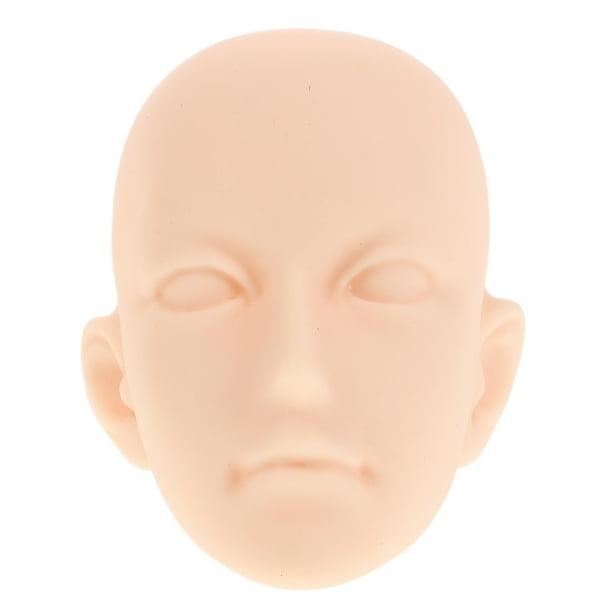 Cabeza de maniquí de pestañas, cabeza de maniquí de plástico, maniquí de entrenamiento, cabeza plana para práctica de maquillaje y extensión de pestañas, cabeza de maniquí con cara de muñeca