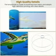 thumbnail image 4 of Linen Drum Lampshades Green Sea Turtle Hawaii 13"x13"x10" Light Shade for Table Lamps Floor Lamps Drum Lamp Shades Lampshade Replacement Assembly Required, 4 of 8