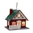 thumbnail image 2 of QuickGo Christmas Village House Decoration, Light Up Winter Snow Scene Mini House Figurine, Rustic Holiday Tabletop Ornament for Xmas Home Decor, 2 of 4