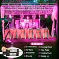 thumbnail image 3 of Cadena de luces Vivideal, 33 m, color rosa, 300 LED, 8 modos, resistente al agua, 3 of 7