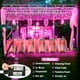 thumbnail image 3 of Cadena de luces Vivideal, 33 m, color rosa, 300 LED, 8 modos, resistente al agua, 3 of 7