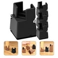 BESTYASH 4Pcs Black Furniture Risers for Bed Frame Adjustable Height ...