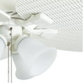 thumbnail image 4 of Honeywell Palm Lake 52 Inch Indoor Outdoor Ceiling Fan with Light and Pull Chain, White, 4 of 9