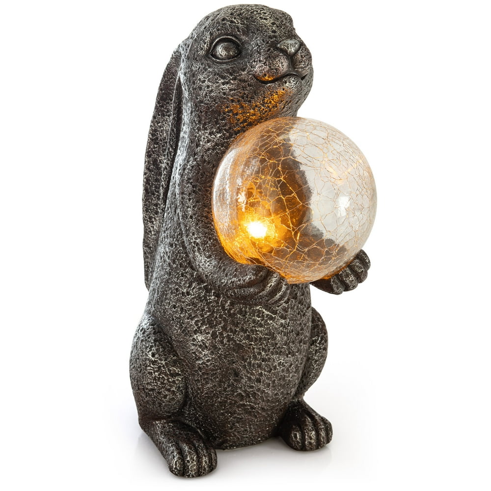 VP Home Mystical Rabbit Solar Powered Outdoor Decor Garden Light with
