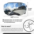 thumbnail image 4 of NAMSAN Dog Goggles for Large Dogs, Black/Silver Lenses Replaceable, Anti-UV Sunglasses for Dogs Medium to Large Breeds, Driving Dog Eye Protection, Windproof Dustproof, Adjustable, Black, 4 of 8