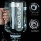 thumbnail image 5 of Garrafa de agua de gran capacidad 2200ML | Botella deportiva de plástico con asa | Vaso espacial impermeable, antideslizante esmerilado, cuerda portátil, reutilizable para exteriores, separador de, 5 of 9