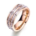 thumbnail image 4 of Anillo de pareja para hombre y mujer, sencillo, con estrellas del cielo, destellos de color, doble fila, anillo de cola, dedo índice, moda, anillo de joyería de moda, 4 of 6