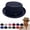Navy, variant on longantii Breathable Sun Protection Cap Lightweight Mesh Pork Pie Hats for Men Dress Bowler Women Salt Mafia Black Derby Black