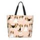 thumbnail image 1 of Fotbe Beagle Dog On Brown Bolsa Tote Estética de Lona con Estampado para Mujer - Bolsa Reutilizable de Hombro Casual para Vacaciones, Compras, Trabajo y Gimnasio, 1 of 8