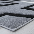 thumbnail image 5 of Allstar Grey Modern Geometric square Black and White design Area Rug (5' 2" x 7' 2"), 5 of 7