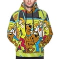 thumbnail image 5 of Lsque Scooby-Doo Pattern Casual Men's Hoodie,Hooded Sweatshirt with Kangaroo Pocket,Pullover Hoodie-3X-Large, 5 of 8