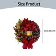 thumbnail image 3 of marioyuzhang Household Pendant,2024 Large Christmas Wreaths For Front Door Artificial Lighted Christmas Wreath With Bow Ribbon Red Christmas Front Door Wreath With Christmas Christmas Garland, 3 of 9