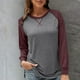 thumbnail image 2 of Tops para mujer Camisas Blusas Elegantes Camisas casuales de manga larga Jersey de moda Soild Cómoda blusa de cuello redondo Odeerbi ODB-5, 2 of 9