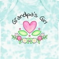thumbnail image 4 of Inktastic Grandpa's Girl Heart Flowers Girls Baby Bodysuit, 4 of 5