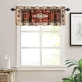 thumbnail image 5 of Ethnic Curtain Valance Rustic Boho Floral Branches Abstract Geometric Curtain Valance Living Room Bedroom Kitchen Home Decor 54"x18", 5 of 5