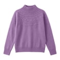 thumbnail image 4 of Diufon Turtleneck Sweaters for Women Fall Winter Long Sleeve Mock Neck Knitted Pullover Thicken Warm Sweater, 4 of 4