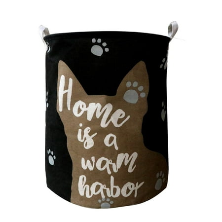 Harper Bucket - Dirty Clothes Toy Storage Bucket Cartoon Folding Hamper Basket