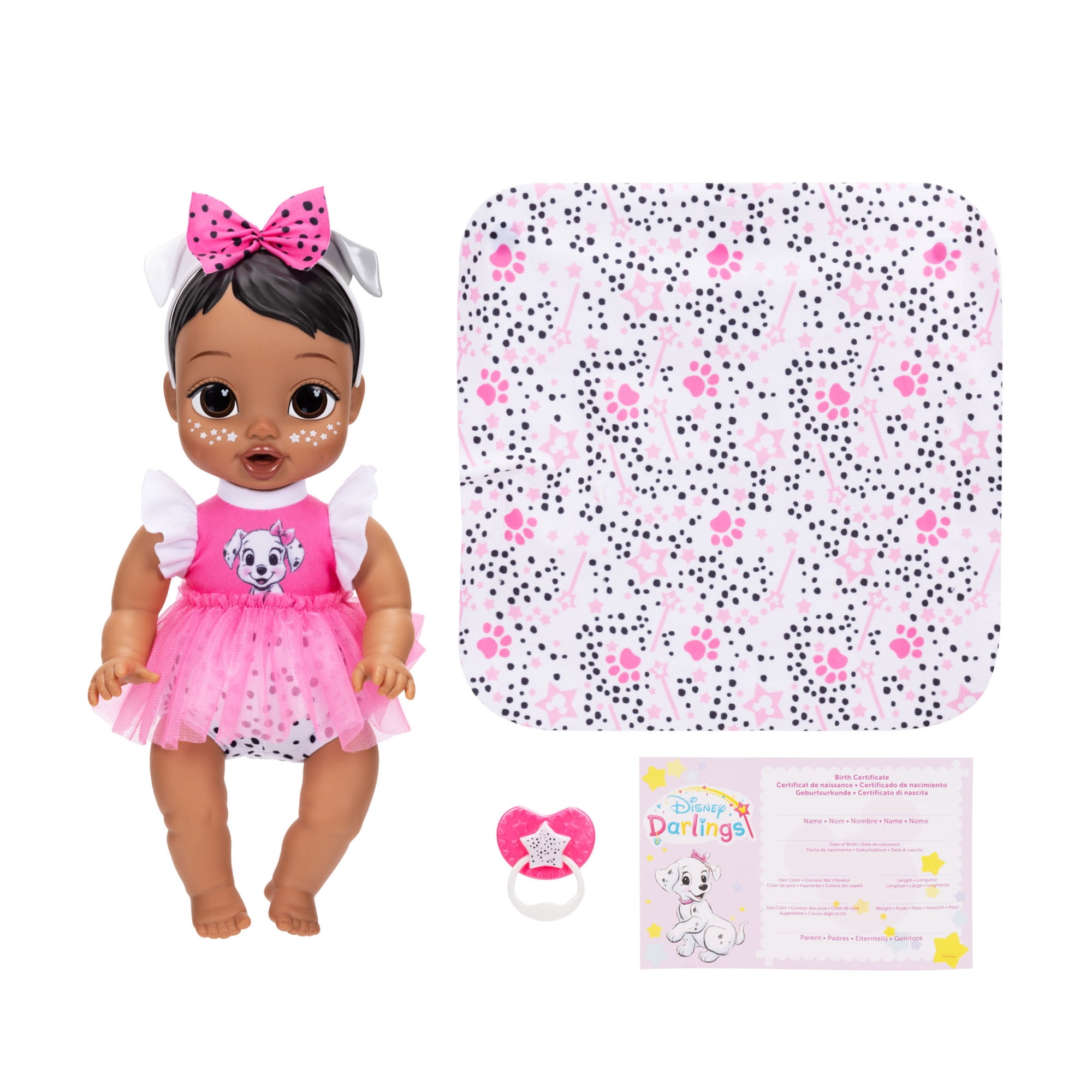 Disney Darlings Snuggly Stars 101 Dalmatians Light Brown Hair, Brown Eyes Baby Doll