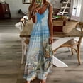 thumbnail image 3 of Beach Seashell Starfish Sleeveless Dress Women's Luxury Party Dress Birthday Dresses for Women, 3 of 7