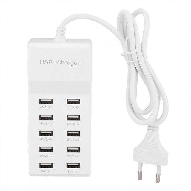 Wchiuoe USB Charger, Intelligent USB Adapter, For Travel Mobile Phone PC Home Digital Camera Office
