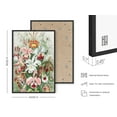 thumbnail image 3 of HAUS AND HUES Vintage Flower Poster & Botanical Wall Art - Haeckel Vintage Botanical Prints & Floral Posters Vintage Floral Prints Plant Poster Ernst Haeckel Art Print Flowers (Framed Black, 24x36), 3 of 6