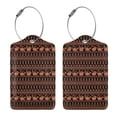 thumbnail image 3 of Sikiie Vintage Pumpkin Pattern Luggage Tag for Suitcase Leather Baggage Tag with Stainless Steel Loop Privacy Cover for Women Men Girls-1, 3 of 5