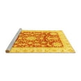 thumbnail image 2 of Ahgly Company Machine Washable Indoor Rectangle Abstract Yellow Modern Area Rugs, 7' x 10', 2 of 4