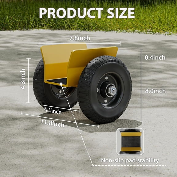 Panel Dolly - Door Dolly 700 Lbs Load Capacity, Heavy Duty Drywall Cart with 8" Wheels, Steel Mover for Wood, Plywood, Door, Fence, Sheetrock