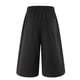 thumbnail image 3 of Ceisia Men's All-Season Solid Color Wide Gift Leg Pants Elastic Drawstring Waist Zipper Button Pockets for Outdoor Casual Daily Work Wear, 3 of 7