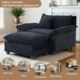thumbnail image 6 of Comfy Couch,Gexpusm Oversized Armchair 43.7" Wide Large Modern Sofa for Living Room,Modern Recliner Chair,Upholstered Reading Chair, Single Sofa Lounge for Bedroom,Black, 6 of 8