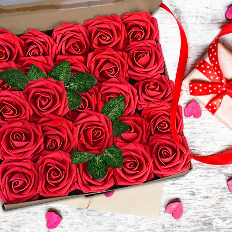 Home Decor Clearance,Fun Gifts,Summer Home Decorations,Women for Whom You Loved Pretty Red Rose Nice Girls Unique Gift for Mom,Household Items,Big