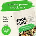 thumbnail image 2 of Snak Club Protein Power BDF32 Snack Mix with Roasted Edamame, Dried Cranberries, Pumpkin Seeds, Almonds, and Cashews, Gluten-Free and Kosher Trail Mix Snacks, 4.2 oz Resealable Bags, 6 Pack, 2 of 3