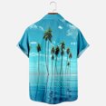 thumbnail image 4 of qolati Hawaiian Shirts for Men Summer Short Sleeve Tropical Print Button Down Beach Shirt Casual Loose Fit Cuban Guayabera Bowling Shirt Gift for Men 2024, 4 of 4