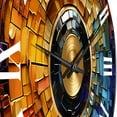 thumbnail image 3 of Designart "Mosaic of Colorful Vinyl Records II" Music Oversized Wall Clock, 3 of 5