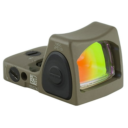 Earth Dots - Trijicon RMR Type 2 RM06 3.25 MOA Adjustable LED Red Dot Sight, Cerakote Flat Dark Earth - RM06-C-700696