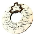 thumbnail image 4 of Roue Cercle de Cinquièmes Outil Mélodie en Bois Roue d'Accords de Musique Roue d'Accords en Bois 15cm, 4 of 7
