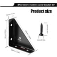 thumbnail image 4 of Angle Bracket, Metal Angle Bracket, Triangular Shelf Bracket, Corner Table Connector for Bed, Table, 4 of 5