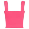 thumbnail image 6 of Women's Square Neck Sleeveless Double-Layer Tank Tops Basic Tight T Shirts, 6 of 9