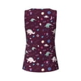 thumbnail image 6 of Goofa Space Dinosaur Printed Womens Workout Tops for Women Sleeveless Yoga Shirts Athletic Running Tank Tops Sleeveless Gym Clothes Workout Apparel-Large, 6 of 9