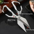 thumbnail image 4 of Heavy Duty Kitchen Shears – Poultry Scissors with Ergonomic Handle,High-Carbon Steel Cooking Scissors for Chicken, Meat, Seafood, 4 of 7