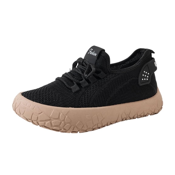 Breathable Lace Up Platform Sneakers Comfortable Casual Walking Shoes Lightweight Thick Soled Tennis Footwear for Women Daily Leisure Beach Date Outfit
