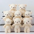 thumbnail image 4 of 10Pcs Mini Bear Stuffed Animal Mini Bear Doll Soft Small Plush Stuffed Animals Bag Keychain Pendant, 4 of 4