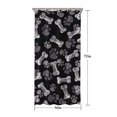 thumbnail image 5 of Paw Prints and Bones Shower Curtain 36"x72" ,Bathroom Decorative Shower Curtains Set with 12 Hooks,Modern Waterproof Washable Shower Curtain, 5 of 6