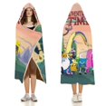 thumbnail image 3 of Adventure Time Wearable Blanket Cloak Arctic Velvet Hooded Blanket Soft Fuzzy Hoodie Blanket Cape for Adults Kids 50"x60", 3 of 8