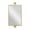 Gold Dimensional Solid Rectangle 14" x 7" x 28", variant on DecMode Industrial Rectangular Metal Wall Mirror with Pull Handle Design and Black Finish, 14"W x 28"H
