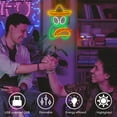 thumbnail image 4 of CADODIS Alien Neon Sign Green LED Novelty Lighting Dimmable Light Up Decor USB Powered Sombrero Tacos Shape for Bedroom Game Room Man Cave Bar Party Lounge Gift, 4 of 5