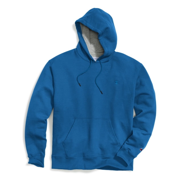 Champion Mens Powerblend Fleece Pullover Hoodie, XL, Deep Hotline Blue