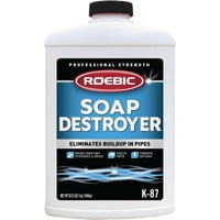 Roebic K-87 Liquid Soap Destroyer with Bacteria, Eliminates Soap, Grease, and Paper Buildup in Pipes and Protects from Clogs, Treats 500 Gallons, 32 fl oz