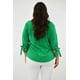 thumbnail image 4 of Blusa con moño Roman Fashion /Tallas Extras, 2294 (Verde) verde 36, 4 of 7