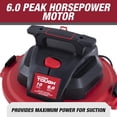 thumbnail image 2 of Hyper Tough 10 Gallon Stainless Steel Wet/Dry Vacuum, 2 of 9